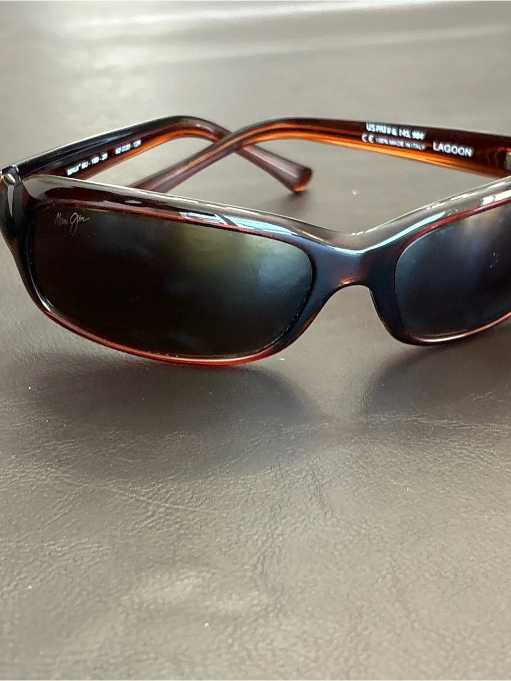 Maui Jim Brown MJ 189-26 62-20-129 LAGOON Sunglasses - Dark Lenses